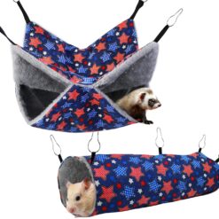 Small Animal Plush Hammock & Tunnel Set 2-Pack