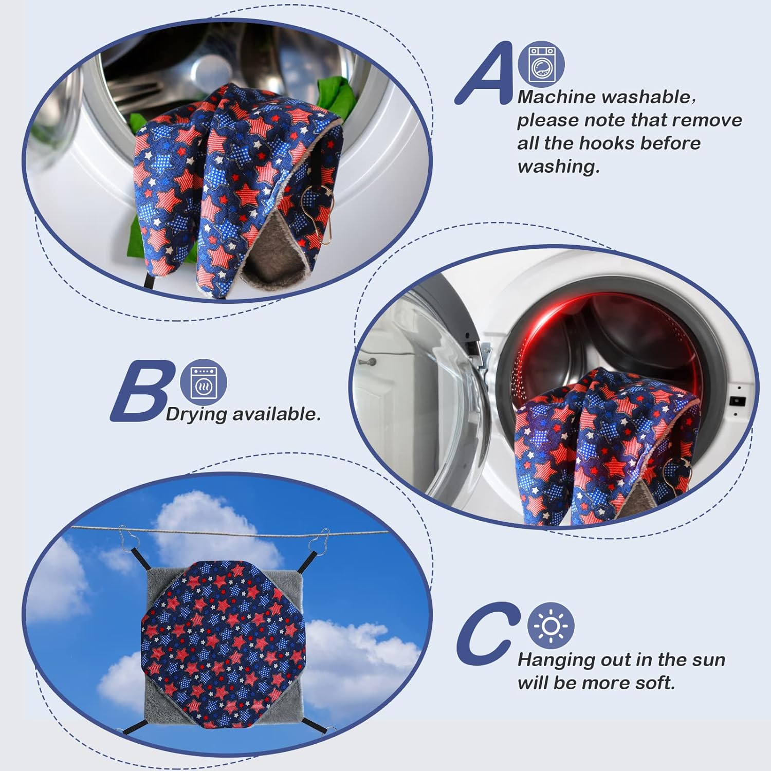 Small Animal Plush Hammock & Tunnel Set 2-Pack - Image 6