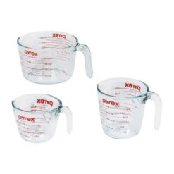 Pyrex Essentials 3-Pack Glass Measuring Cups