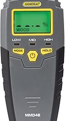 General Tools MMD4E Digital Moisture Meter, Water Leak Detector