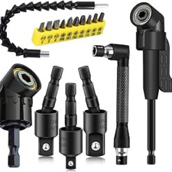 17Pcs Flexible Drill Bit Extension, Include 3Pcs Rotatable Socket Adapter