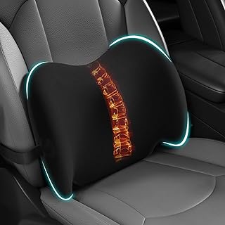 BYMECOST Lumbar Support Pillow for Car Memory Foam Car Seat Back