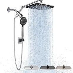Veken Wide High Pressure Rain Shower Head with Handheld