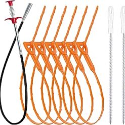 35.5inch Drain Clog Remover(1pcs), 25inch Drain Snake Hair Remover(6pcs)