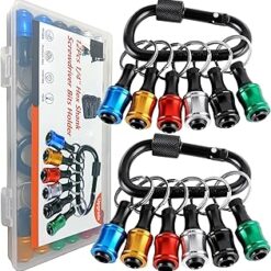 12PCS Bit Holders 1/4 Socket, Hex Shank Screwdriver Bit Holder