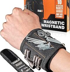 RAK Magnetic Wristband Gifts for Men - Premium Tool Belt for Holding Screws